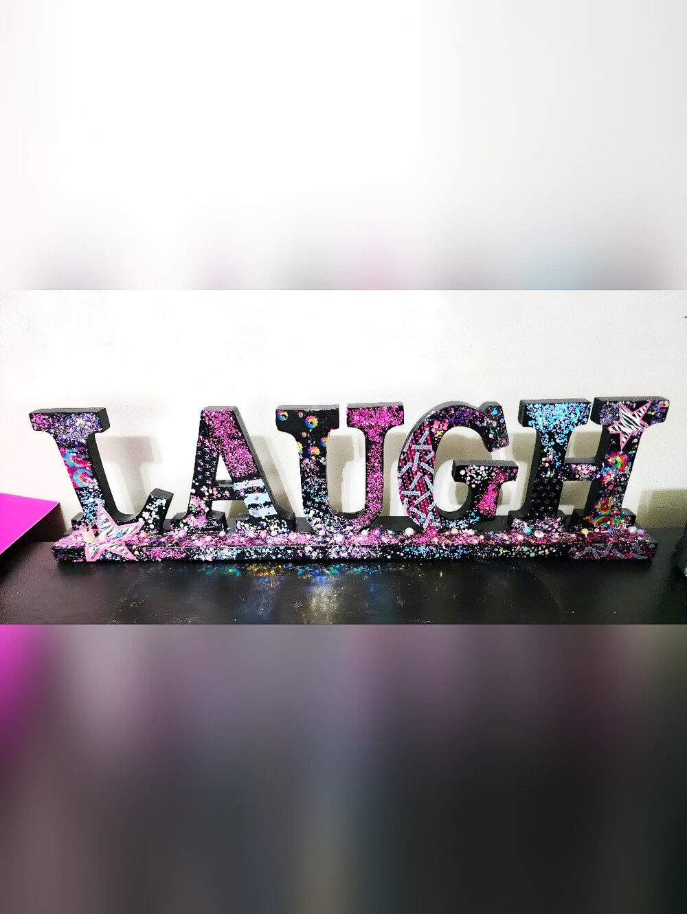 Wood Bedazzled Decor Item